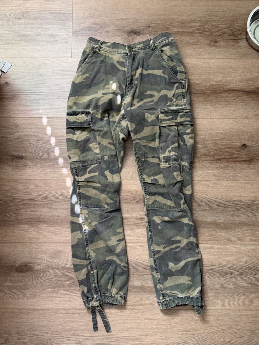 Brandy Melville Green Camo Cargo Pants